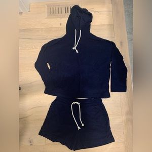 Love and Lore shorts and hoodie set size small